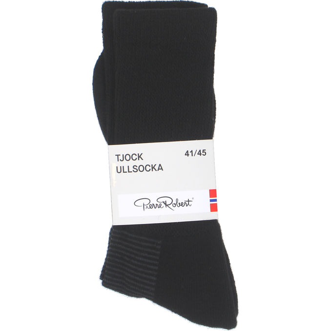 Pierre Robert Tjock Ullsocka Svart Stl. 41-45