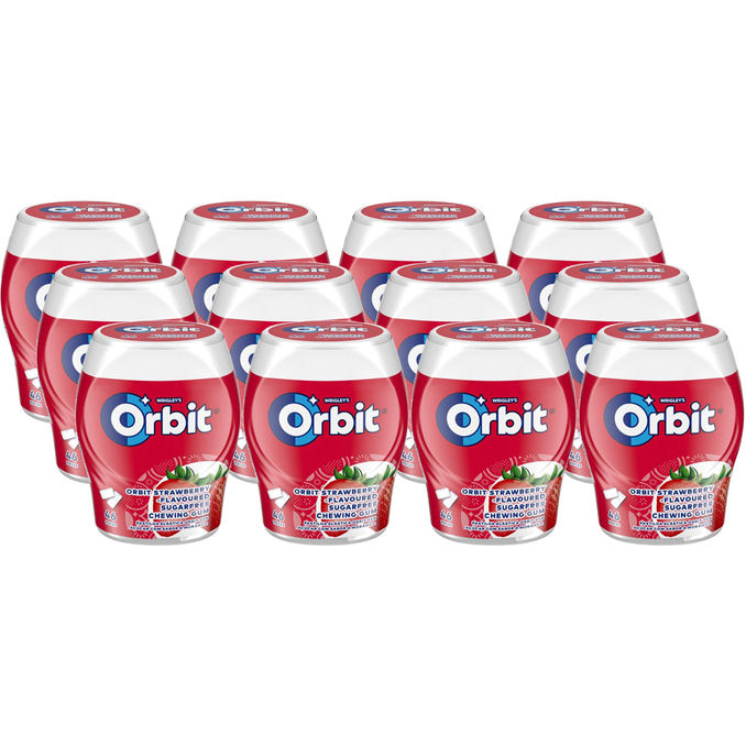 Orbit Erdbeer Kaugummis, 12er Pack