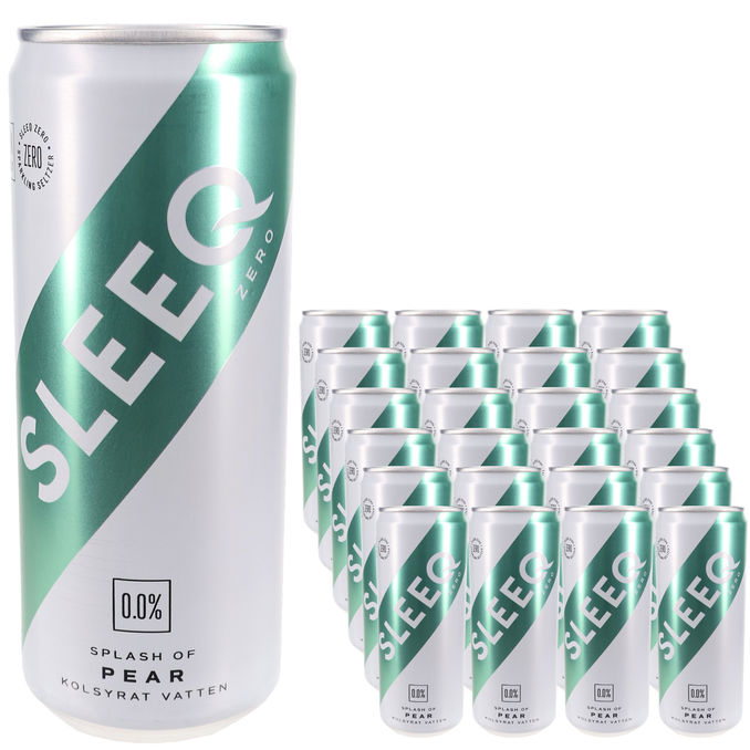 Sleeq Kolsyrat Vatten Päron 24-pack