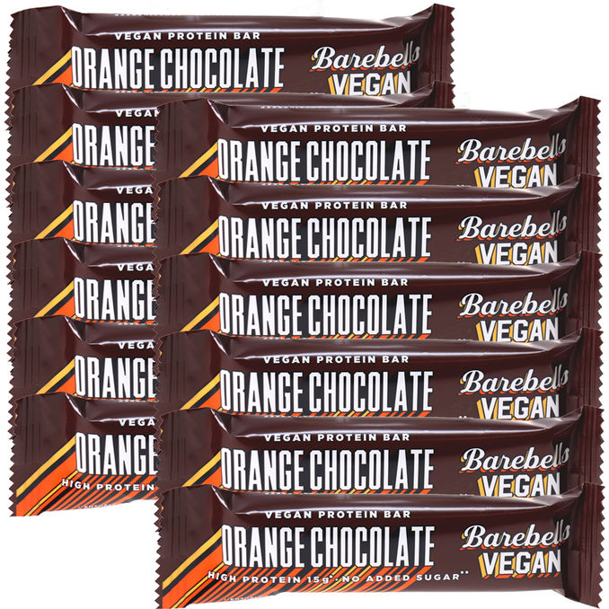 Barebells Vegan Proteinriegel Orange Chocolate, 12er Pack
