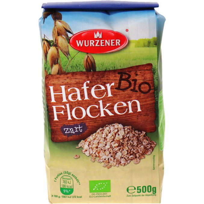WURZENER BIO Zarte Haferflocken