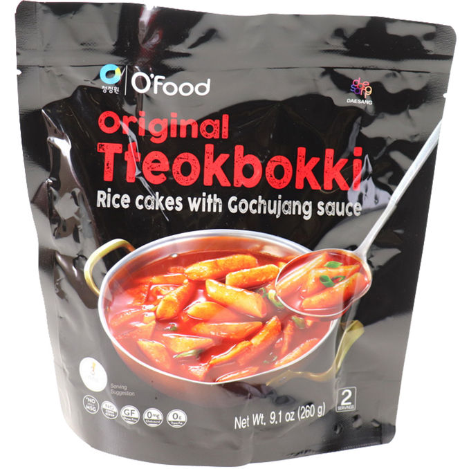 O'FOOD Reiskuchen Tteokbokki in Gochujang-Sauce