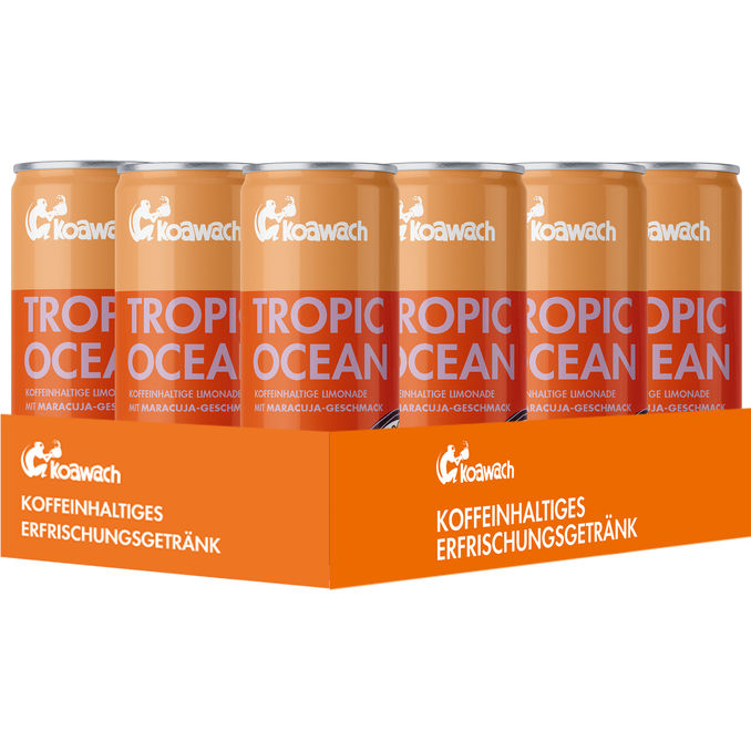 Koawach Koffeinhaltige Limonade Maracuja, 12er Pack (EINWEG) zzgl. Pfand