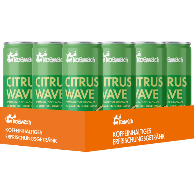 Koawach Koffeinhaltige Limonade Limette, 12er Pack (EINWEG) zzgl. Pfand