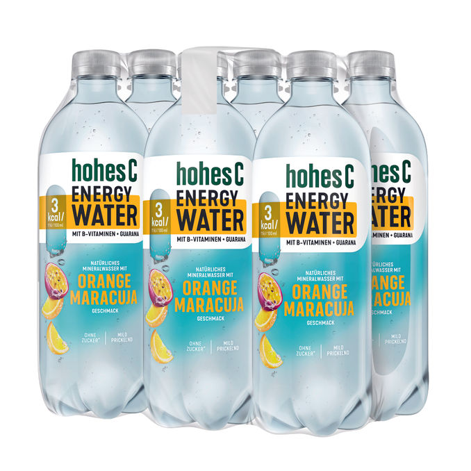 Hohes C Vitaminwasser Orange Maracuja, 6er Pack (EINWEG) zzgl. Pfand