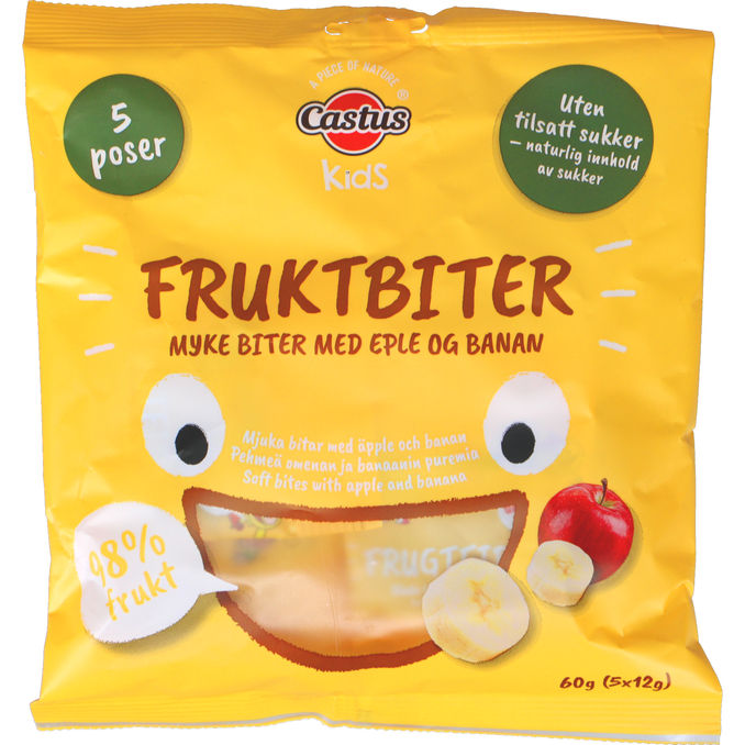 Castus Fruktbitar Äpple & Banan
