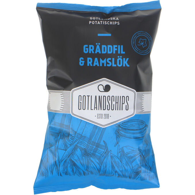 Gotlandschips Chips Gräddfil & Ramslök