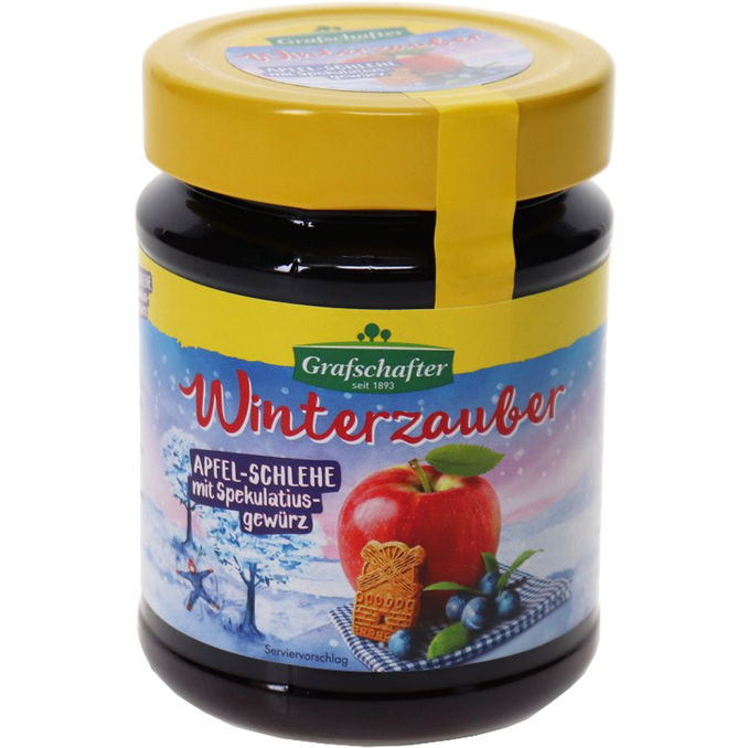 Grafschafter Fruchtaufstrich Apfel-Schlehe mit Spekulatiusgewürz