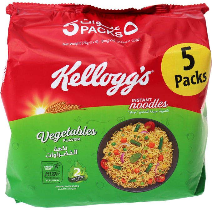 Kellogg's Instantnudeln Gemüse, 5er Pack