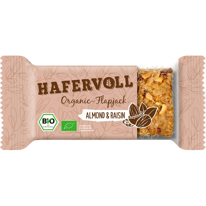 HAFERVOLL BIO Müsliriegel Mandeln und Rosinen