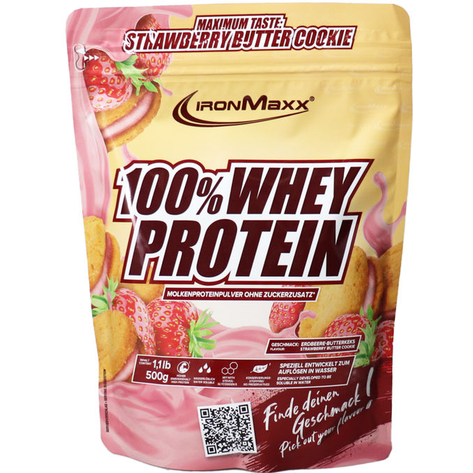 IronMaxx 100% Whey Protein Erdbeer Cookie