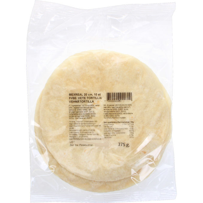 Mexreal Hvedetortillas 20 cm