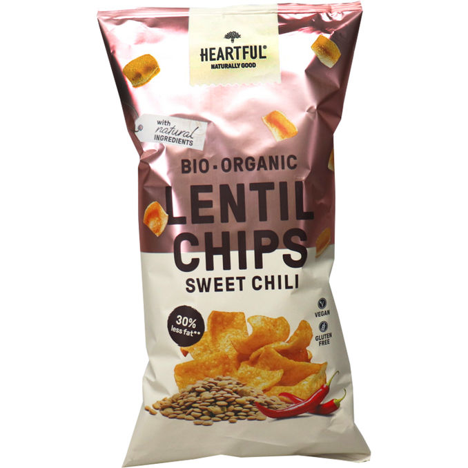 Heartful BIO Linsenchips Sweet Chili