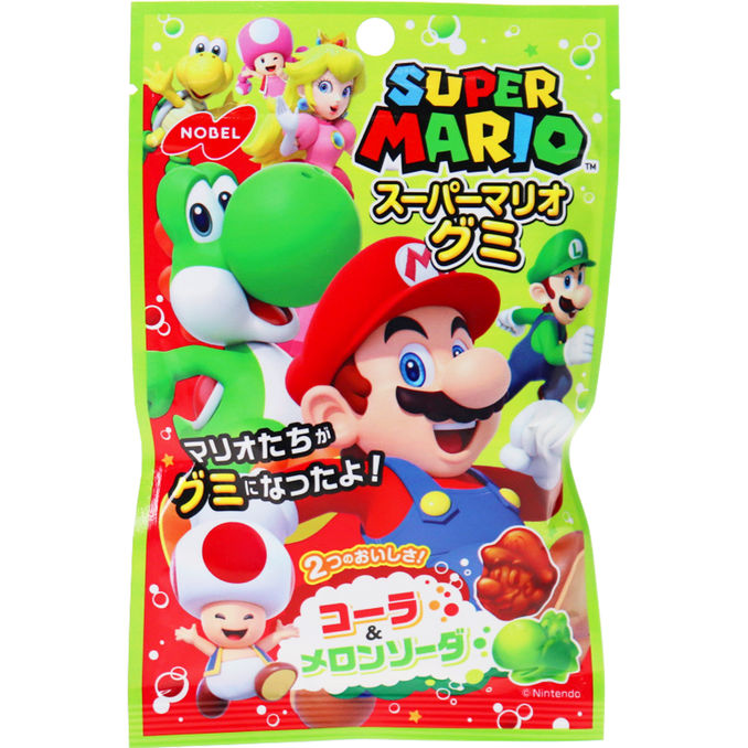 Super Mario Fruchtgummi Cola & Melon Soda