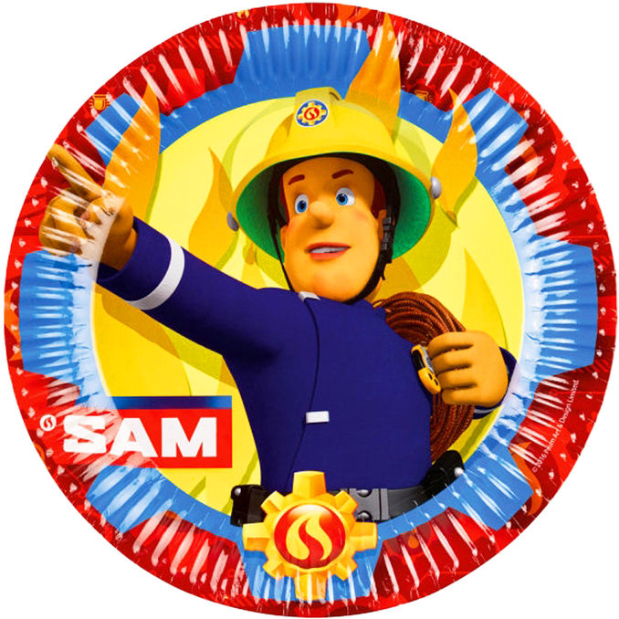 Javoli Sam der Feuerwehrmann Pappteller