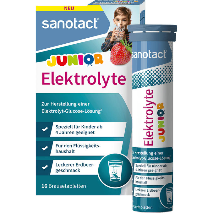 sanotact Elektrolyte Junior Erdbeergeschmack