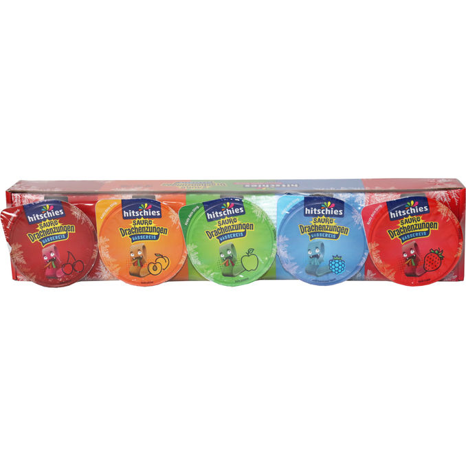 Hitschler Saure Drachenzungen Wassereis, 5er Pack