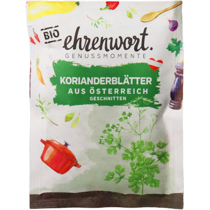 ehrenwort. Genussmomente BIO Korianderblätter
