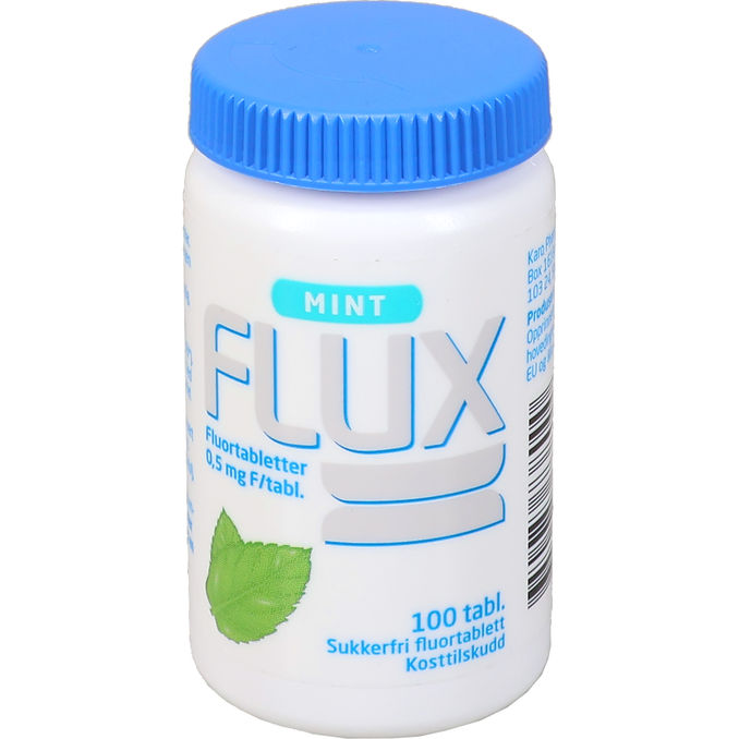 Flux Fluortabletter Mint 100-pack