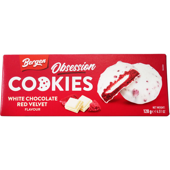bergen Kekse Red Velvet & Weiße Schokolade