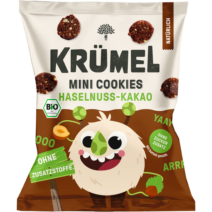 Krümel BIO Mini Cookies Haselnuss-Kakao