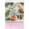 GoodBake Cake Topper "Happy Birthday"