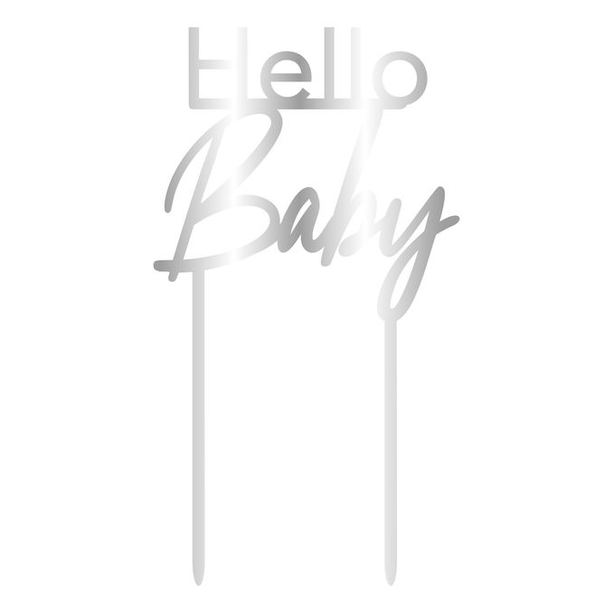 GoodBake Cake Topper "Hello Baby"
