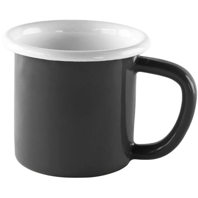 Sallys Emaille-Tasse Anthrazit