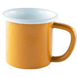 INFO: Sallys Emaille-Tasse – Senfgelb