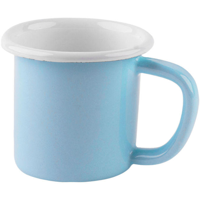 Sallys Emaille-Tasse Pastellblau