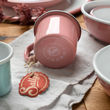 Sallys Emaille-Tasse Pastellrosa