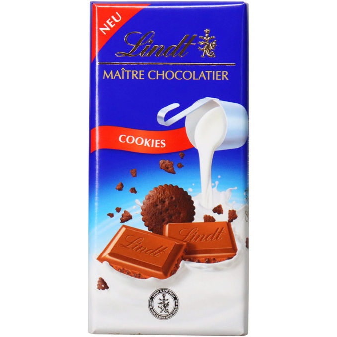 Lindt Milchschokolade mit Kakao-Keksstückchen