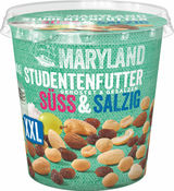 Mindestens haltbar bis: 28.02.2026 Maryland Studentenfutter Süß & Salzig