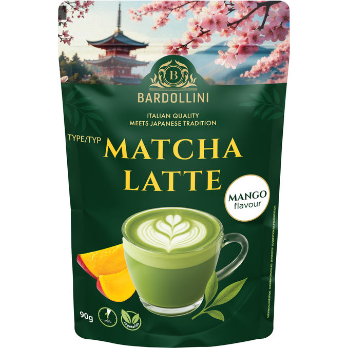 Bardollini Matcha Latte Mango Instant Pulver