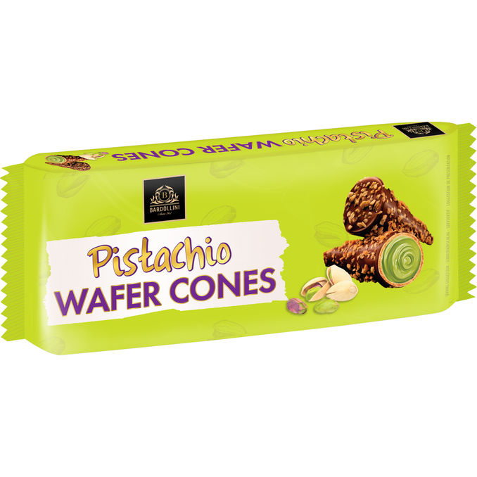 Bardollini Waffelhörnchen mit Pistaziencreme