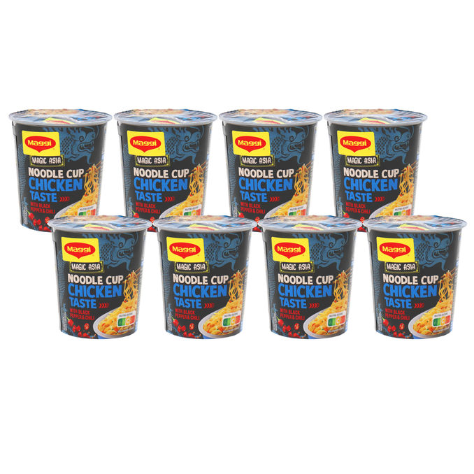 Maggi Instant Nudeln Chicken, 8er Pack