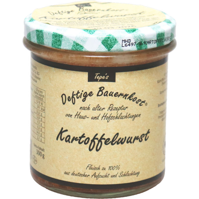Deftige Bauernkost Kartoffelwurst