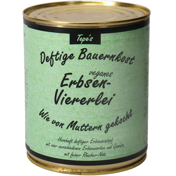 Deftige Bauernkost Veganer Erbseneintopf