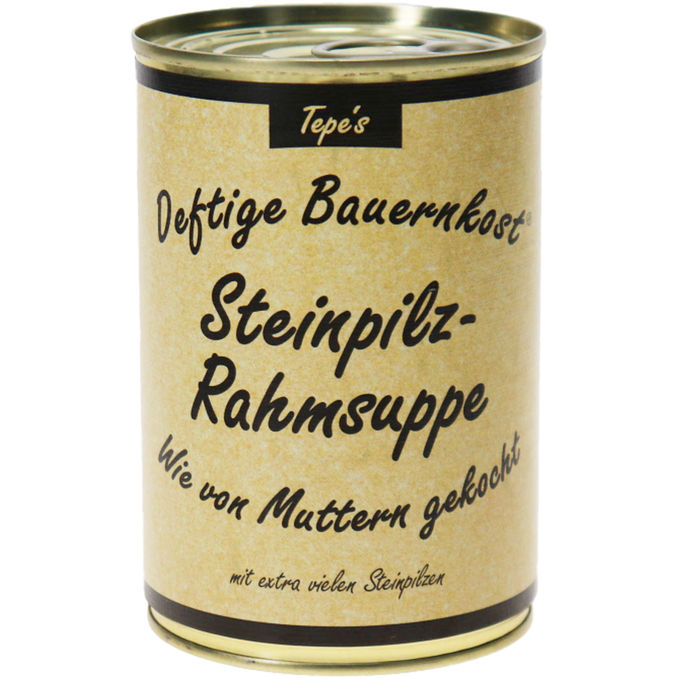 Deftige Bauernkost Steinpilz-Rahmsuppe