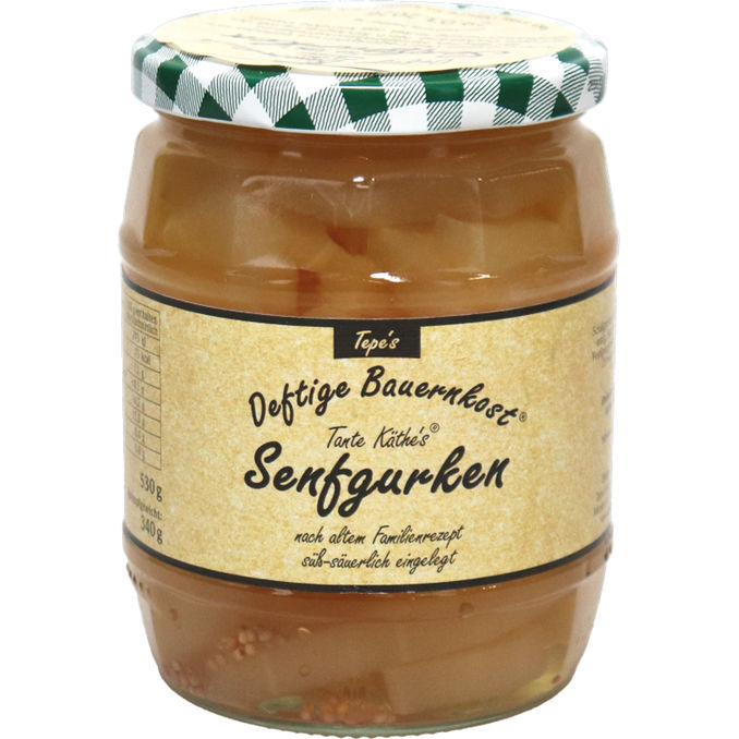 Deftige Bauernkost Senfgurken