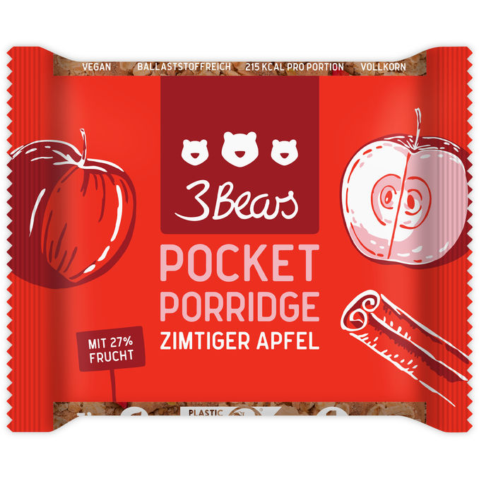 3Bears Müsliriegel Zimtiger Apfel