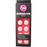 Sallys INFO:Eleganter Eisbehälter für 12 Eiskugeln – Pastellrosa