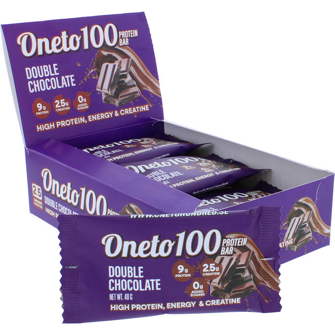 Oneto100 Proteinbar Double Chocolate 12-pack