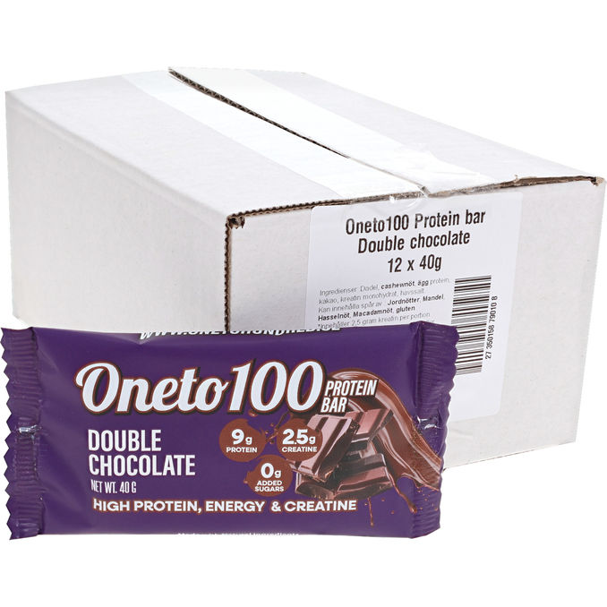 Oneto100 Proteinbar Double Chocolate 12-pack