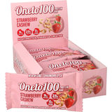 Parasta ennen: 09.02.2027 Oneto100 Proteiinipatukka Mansikka & Cashew 12-pack