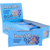 Oneto100 Kreatin Proteinbarer Blåbær Cashew 12-pak