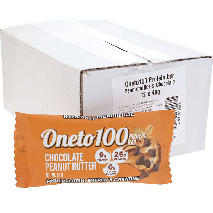 Oneto100 Proteinbar Peanutbutter & Chocolate 12-pack