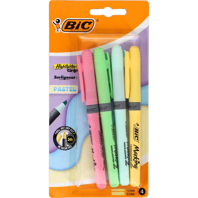 Bic Pastel Highlighter Sæt