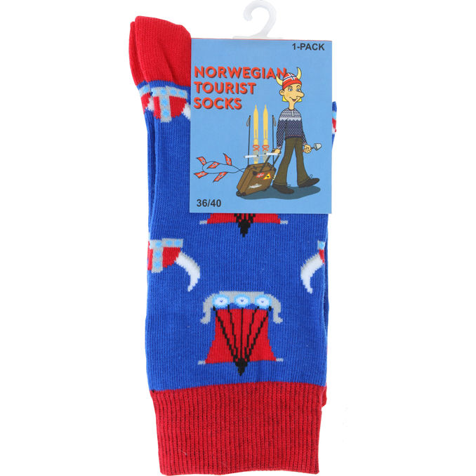 Svensk husman Strømper Norge Vikingeskib 36-40 1 par
