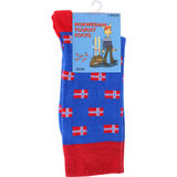 Svensk husman Strømper Norsk Flag 36-40 1 par 